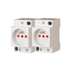 Eaton - Lot de 2 prises modulaires 16A, 250V ac, avec sécurité enfant