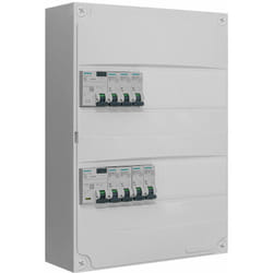 Siemens - Tableau 2 rangées pré-équipé 2 inter. diff. 40A + 7 disjoncteurs