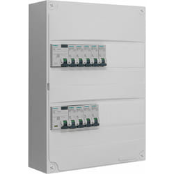 Siemens - Tableau 2 rangées pré-équipé 1 inter. diff. 63A + 1 inter. diff. 40A + 9 disjoncteurs