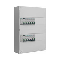 Siemens - Tableau 2 rangées pré-équipé 2 inter. diff. 63A + 10 disjoncteurs
