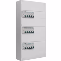 Description générale Tableau électrique pré-équipé à 3 rangées, idéal pour un montage en GTL (gaine technique de logement) ou ...