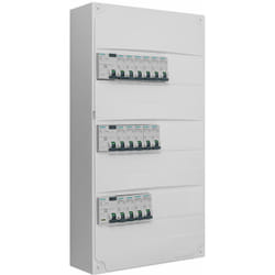 Siemens - Tableau 3 rangées pré-équipé 3 inter. diff. 40A + 15 disjoncteurs
