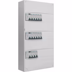 Description produit : Tableau électrique 3 rangées pré-équipé. Pour montage en GTL (gaine technique de logement) ou en sailli ...