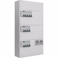 Description produit : Tableau électrique 3 rangées pré-équipé. Pour montage en GTL (gaine technique de logement) ou en sailli ...