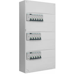 Siemens - Tableau 3 rangées pré-équipé 2 inter. diff. 63A + 1 inter. diff. 40A + 13 disjoncteurs