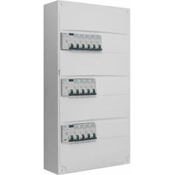 Siemens - Tableau 3 rangées pré-équipé 2 inter. diff. 63A + 1 inter. diff. 40A + 13 disjoncteurs
