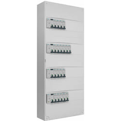 Siemens - Tableau 4 rangées pré-équipé 1 inter. diff. 40A + 3 inter. diff. 63A + 19 disjoncteurs