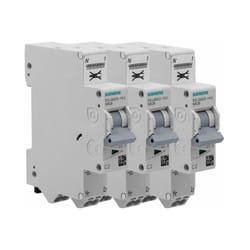 Siemens - Lot de 3 disjoncteurs Auto p+n 2A