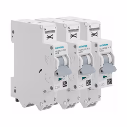 Description produit : SIEMENS 3 disjoncteurs 20A auto Ph+N Courbe C 4.5kA 230V. Pour protéger vos biens en cas de surchauffe  ...