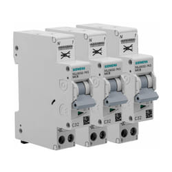 Siemens - Lot de 3 disjoncteurs Auto p+n 32A