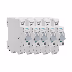 Description produit : SIEMENS 5 disjoncteurs 10A auto Ph+N Courbe C 4.5kA 230V. Pour protéger vos biens en cas de surintensit ...