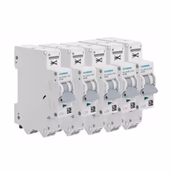 Description produit : SIEMENS 5 disjoncteurs 20A auto Ph+N Courbe C 4.5kA 230V. Pour protéger vos biens en cas de surchauffe  ...