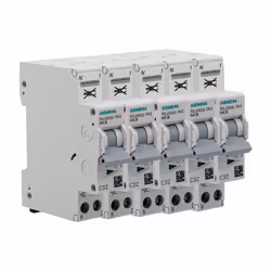 Description produit : SIEMENS 5 disjoncteurs 32A auto Ph+N Courbe C 4.5kA 230V. Pour protéger vos biens en cas de surchauffe ...