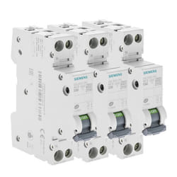 Lot de 3 Disjoncteurs électriques phase + neutre 32A