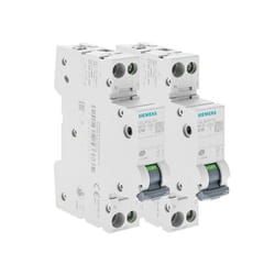 Lot de 2 Disjoncteurs électriques phase + neutre 10A