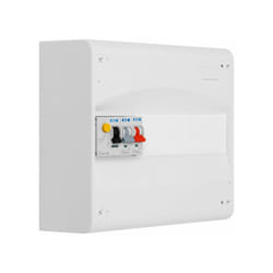 Eaton - Tableau 1 rangée pré-équipé 1 inter. diff. 40A type ac + 2 disjoncteurs (1x10A et 1x16A)