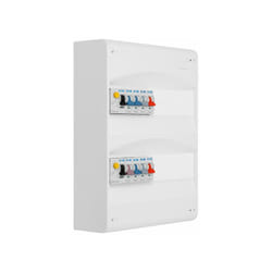 Tableau 2 rangées pré-équipé 2 inter. diff. 40A + 8 disjoncteurs - EATON