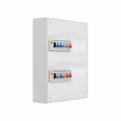 Description produit : Tableau électrique 2 rangées pré-équipé. Pour montage en GTL (gaine technique de logement) ou en sailli ...