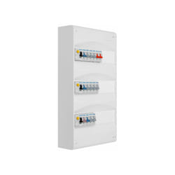 Eaton - Tableau 3 rangées pré-équipé 3 inter. diff. 40A + 15 disjoncteurs