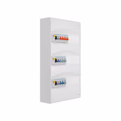 Description produit : Tableau électrique 3 rangées pré-équipé. Pour montage en GTL (gaine technique de logement) ou en sailli ...