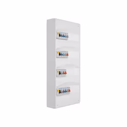 Description produit : Tableau électrique 4 rangées pré-équipé. Pour montage en GTL (gaine technique de logement) ou en sailli ...