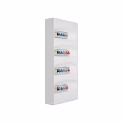Description produit : Tableau électrique 4 rangées pré-équipé. Pour montage en GTL (gaine technique de logement) ou en sailli ...