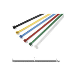Hellermanntyton - Lot de 150 colliers de serrage réouvrables 195X4,7MM en nylon multicolores
