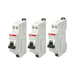 ABB - Lot de 3 disjoncteurs automatiques Ph+N raccordement Rapide 16A-4,5Ka