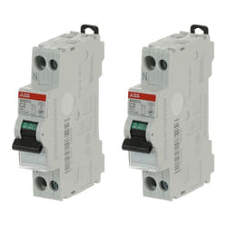 Lot de 2 disjoncteurs Ph+N raccordement Vis 2A-45Ka - Courbe C