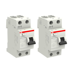 ABB - Lot de 2 Interrupteurs différentiels à vis raccordement 63A 30mA Type a