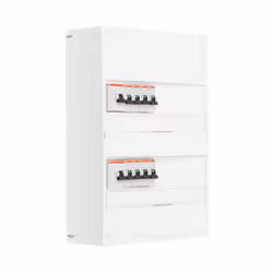 Description produit : Tableau électrique 2 rangées pré-équipé. Pour montage en GTL (gaine technique de logement) ou en sailli ...
