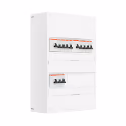 Description produit : Tableau électrique 2 rangées pré-équipé. Pour montage en GTL (gaine technique de logement) ou en sailli ...