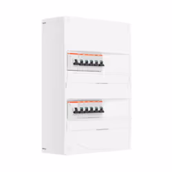 Description produit : Tableau électrique 2 rangées pré-équipé. Pour montage en GTL (gaine technique de logement) ou en sailli ...