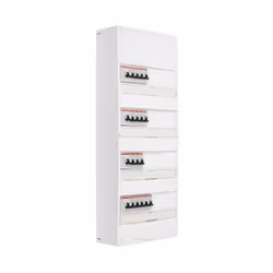 Description produit : Tableau électrique 4 rangées pré-équipé. Pour montage en GTL (gaine technique de logement) ou en sailli ...