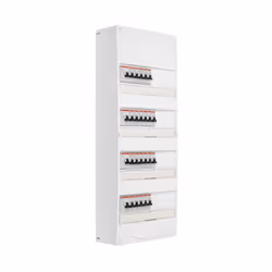 Description produit : Tableau électrique 4 rangées pré-équipé. Pour montage en GTL (gaine technique de logement) ou en sailli ...