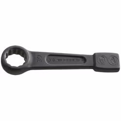 Caractéristiques :Clé polygonale à frapper : utilisation avec une masse coulissante ou un marteau pneumatique pour le serrage ...