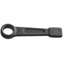 Caractéristiques :Clé polygonale à frapper : utilisation avec une masse coulissante ou un marteau pneumatique pour le serrage ...