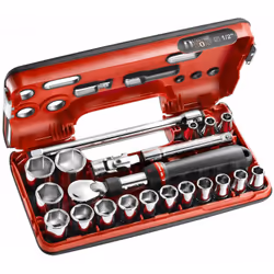 Description générale Le coffret cliquet extensible 1/2'' SXL.DBOX1PB de Facom est un ensemble complet conçu pour les professi ...