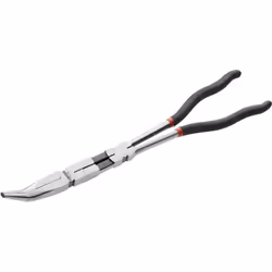 Longueur 340 mm. Coudée 45° pour une meilleure accessibilité. Double articulation et profil affiné. pour travail dans les end ...