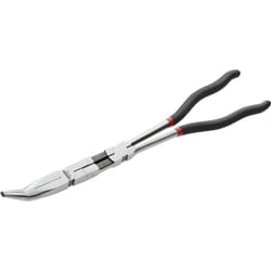 Pince à bec demi-ronds extra longues à double articulation - coudée 45° - 195.34L - Facom