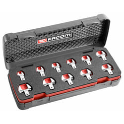 Facom 10.J11 accessoire de clé dynamométrique Torque wrench end fitting Chrome 10, 11, 12, 13, 14, 17, 19 mm 11 pièce(s)