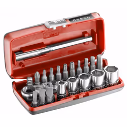 Facom R1PICO, 8,10,12,13 mm, 15 pièce(s), Chrome, 375 g