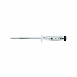 Garde de sécurité largeur : 5 mm. Témoin lumineux. Tension 90-480 volts. Manche transparent. Lame en acier vanadium chromé. E ...