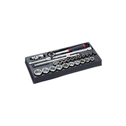 Facom - MOD.S161-46 jeu de module douilles 6 pans métriques, multicolore, 1/2'', set de 26 pièces