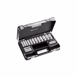 Description générale Coffret de douilles 1/2'' longues 12 pans métriques comprenant 16 pièces. Ce produit de haute qualité, p ...
