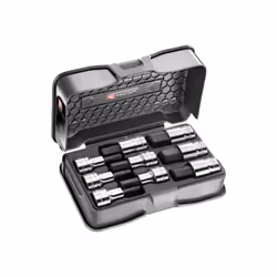 Description générale Coffret douilles tournevis 1/2' 6 pans 5-19 mm FACOM STM.J9APB. Ce coffret contient 10 douilles pour vis ...