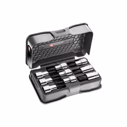 Description générale Ce coffret AMEX.3A se compose de 9 douilles à embout Torx® de 1/2'' robuste et ultra compact, parfait po ...