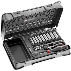Coffret cliquet + douilles longues 1/4'' 6 pans - Facom