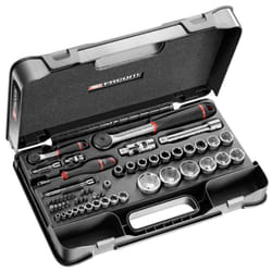 Coffret douilles 1/4' 1/2' 6 pans métriques R-S.161B Facom 55 pièces - RS.161-2