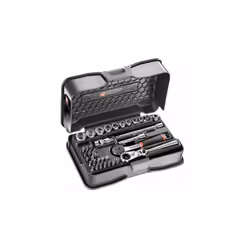 Description générale Ce coffret de douilles 1/4'' hexagonales 6 pans métriques et embouts R.161-6P6HX est conçu pour (de)viss ...